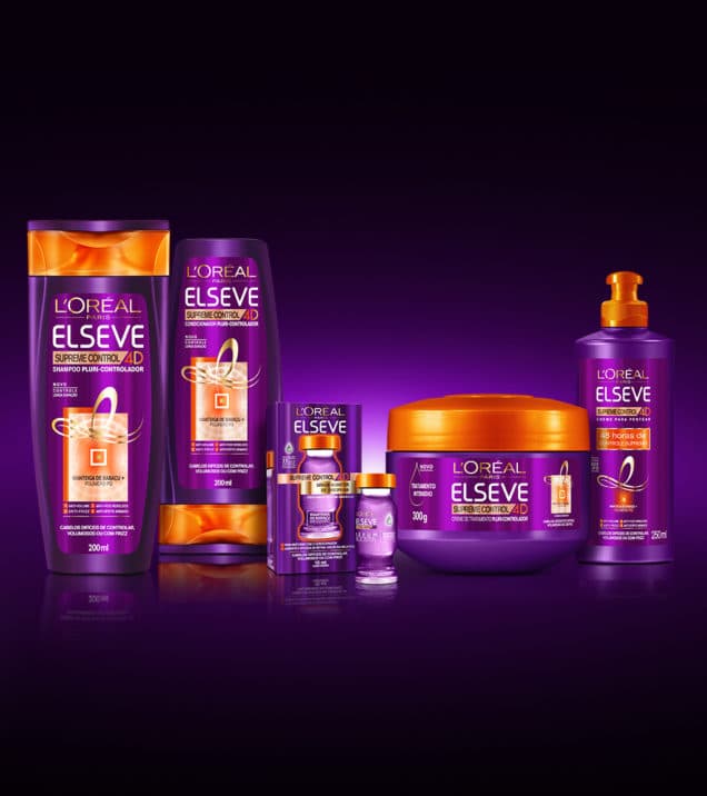 Linha Elseve Supreme Control 4D L’Oreal Linha Elseve Supreme Control 4D L’Oreal